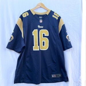 NFL | NIKE RAMS SHORT SLEEVE JERSEY JARED GOFF XXL NAVY AND GOLD